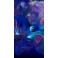 Felix Albus  "Crossing beyond the blue dreams"  (120cm X 100cm) acrylic on canvas, 2025