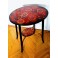 "Red" Unique, reconditioned, hand painted table