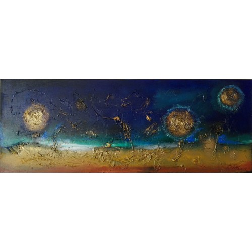 Felix Albus "Thoughts of the night" 2017 80cm x 30cm, Acrylic on canvas