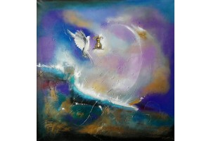 Felix Albus "The key" 2017 100cm X 100cm, Acrylic on canvas