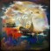 Felix Albus "The dream" 2017 100cm X 100cm, Acrylic on canvas