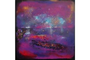 Felix Albus "Starlight Rhapsody" Acrylic on canvas, 100cm X 100cm, 2018