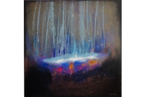 Felix Albus "Medusa Borealis" Acrylic on canvas, 100cm X 100cm, 2018