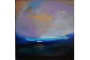 Felix Albus "When time stops" Acrylic on canvas, 100cm X 100cm, 2018