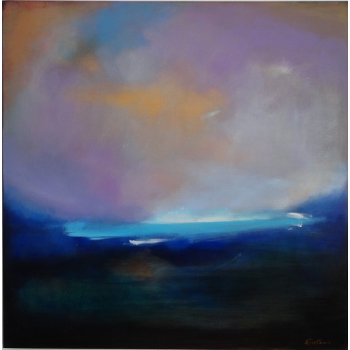 Felix Albus "When time stops" Acrylic on canvas, 100cm X 100cm, 2018