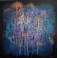 Felix Albus "Astral Romance" Acrylic on plywood, 78cm X 78cm, 2018