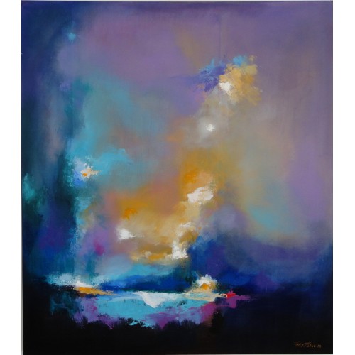 FelixAlbus "7th Dimension" Acrylic on canvas, 90cm X 80cm, 2018