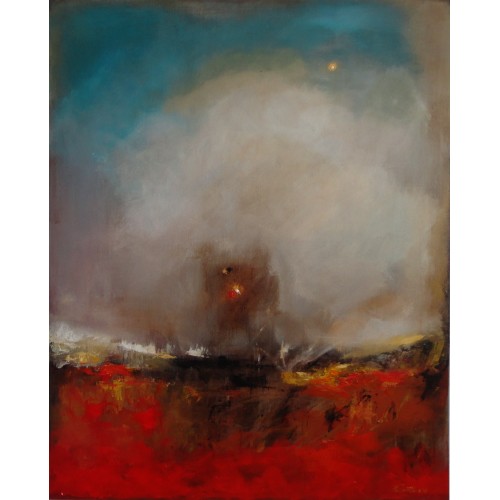 FelixAlbus "The land of nowhere" Acrylic on canvas, 100cm X 80cm, 2018