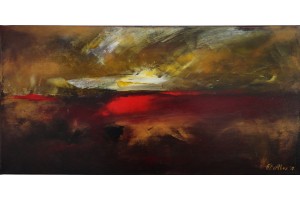 Felix Albus  "Sleeping sun"  60cm X 30cm, Acrylic on canvas, 2019