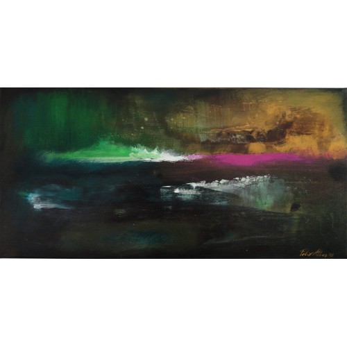 Felix Albus  "Escaping the day"  60cm X 30cm, Acrylic on canvas, 2019