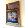 Felix Albus "Deeply in infinity" (123cm X 80cm X 10cm) Acrylic on old wood window frame, 2020