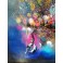 Felix Albus "Deeply in infinity" (123cm X 80cm X 10cm) Acrylic on old wood window frame, 2020