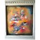 Felix Albus " Look...and let yourself go" (125cm X 77cm X 8cm) Acrylic on old wood window frame, 2020
