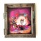 Felix Albus "The unlimited balance is you" (45cm X 40cm X 3cm) Acrylic on old wood window frame, 2020