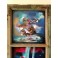Felix Albus " Limited infinities" (75cm X 42cm X 3cm) Acrylic on old wood window frame, 2020