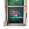 Felix Albus ""The expansion of life (67cm X 37cm X 3cm) Acrylic on old wood window frame, 2020