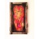Felix Albus "Phoenix is just a moment of Infinity" (68cm X 37cm X 3cm) Acrylic on old wood window frame, 2020
