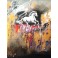 Felix Albus "Run from the dust of time" (110cm X 37cm X 3cm) Acrylic on old wood window frame, 2020