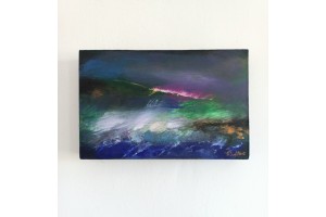 Felix Albus "I think I see Astral horizon" (26,5cm X 17cm X 4cm), Acrylic on plywood, 2021