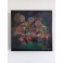 Felix Albus "Cosmogonic blooms 2" (30cm X 30cm X 4cm), Acrylic on canvas, 2021
