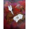 Felix Albus "The end of Time" (40cm X 40cm X 4cm), Acrylic on canvas, 2021