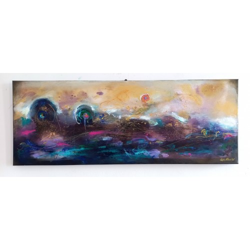 Felix Albus  "A sonata for your hopes"  (80cm X 30cm) Acrylic on canvas, 2025